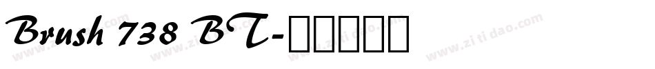 Brush 738 BT字体转换